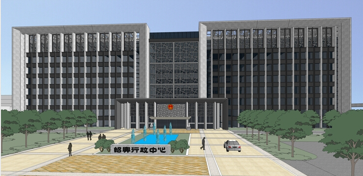 [浙江]绍兴市行政中心规划方案sketchup模型-绍兴市行政中心规划方案sketchup模型2