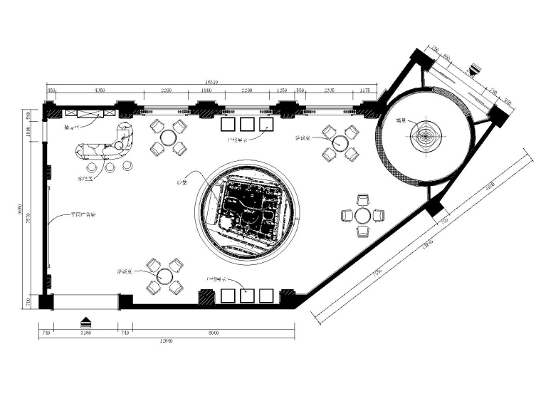 欧式风格展示区资料下载-[上海]东方名城欧式风格售楼处全套施工图及效果图