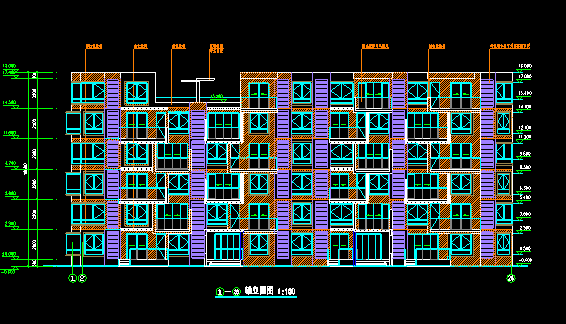 多联体筒仓施工资料下载-六层联体别墅建筑施工图