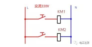 常用电路图cad资料下载-接触器的常用接线电路图和实物图，从简单到复杂