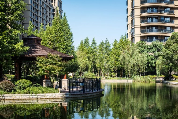 绿城住宅cad资料下载-绿城翡翠城住宅景观