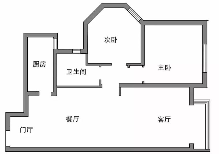 小户型北欧客厅装修资料下载-75㎡小户型现代北欧风，95小夫妻要求“钱要花在刀刃上”