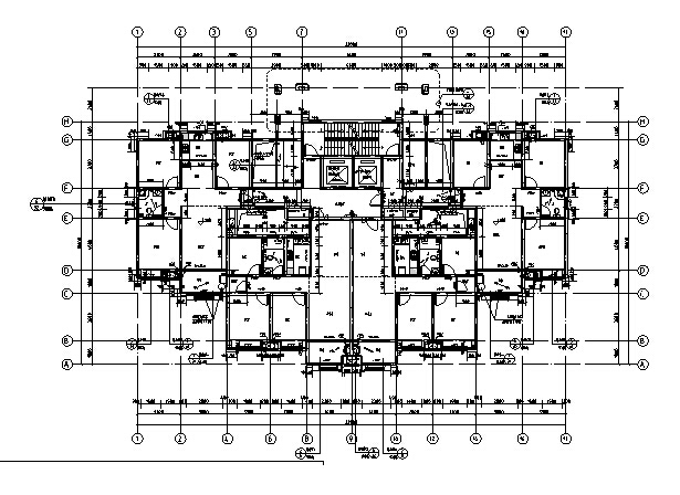 [安徽]多栋塔式高层住宅及邻里中心建筑施工图（全套图纸）-多栋塔式高层住宅及邻里中心建筑