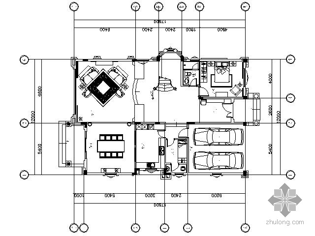 新古典学校效果图资料下载-[广东]美式新古典别墅施工图（含效果）