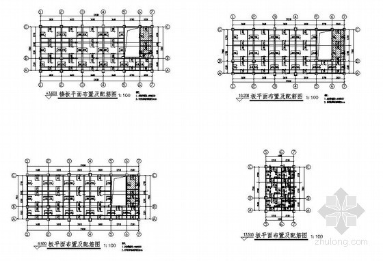学校办公楼平面布置cad资料下载-嵩明县某学校办公楼结构设计图