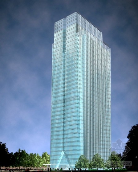 上海城投企业自用办公楼资料下载-[上海]32层企业办公楼建筑方案文本（含cad）