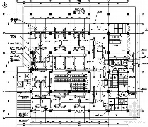 空调图纸会议室资料下载-某商城空调图纸