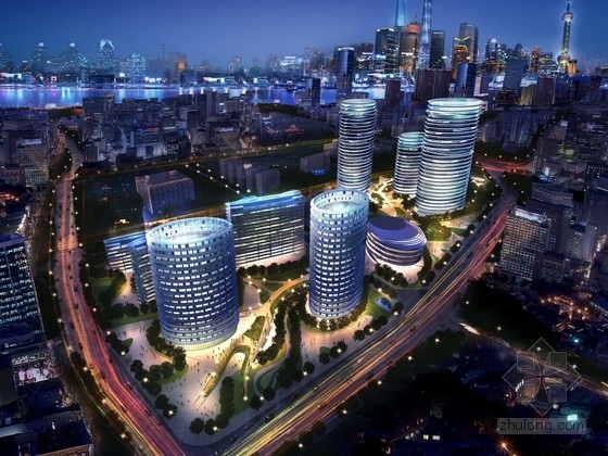 社区综合体规划文本资料下载-[上海]现代风格城市综合体规划设计方案文本（知名事务所）