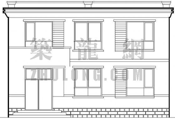 二层别墅设计图带围墙资料下载-某小镇二层别墅设计方案
