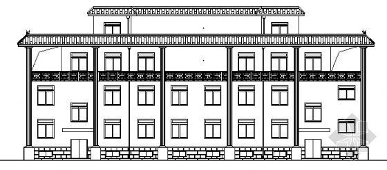 4层中式办公楼资料下载-某四层办公楼建筑施工图