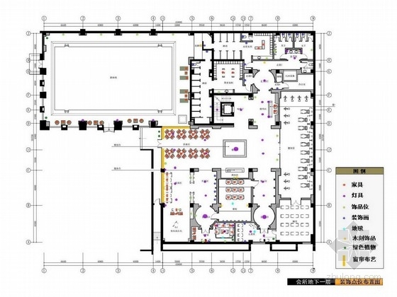 室内软装设计图资料下载-[河南]高档现代休闲会所室内软装方案图