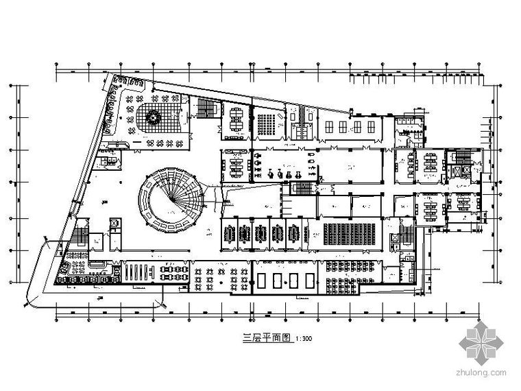 街道型社区资料下载-某街道社区服务中心办公空间装修图(含效果)