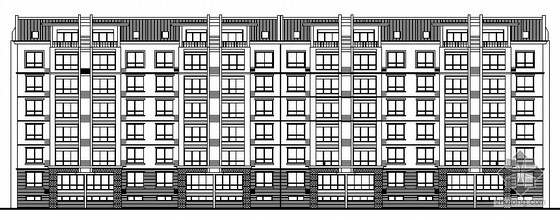 青岛建筑图资料下载-[青岛]某六层廉租房工程建筑方案图