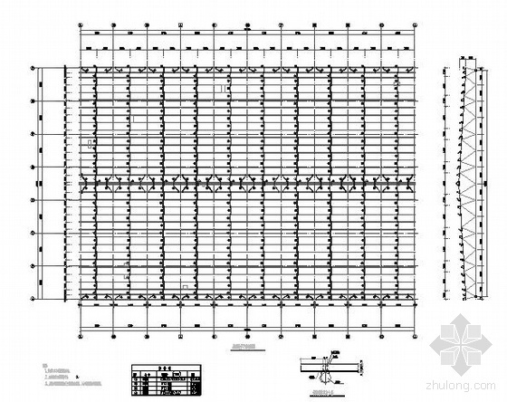 上海世博会场馆导览图资料下载-上海世博会某场馆钢桁架结构节点构造详图