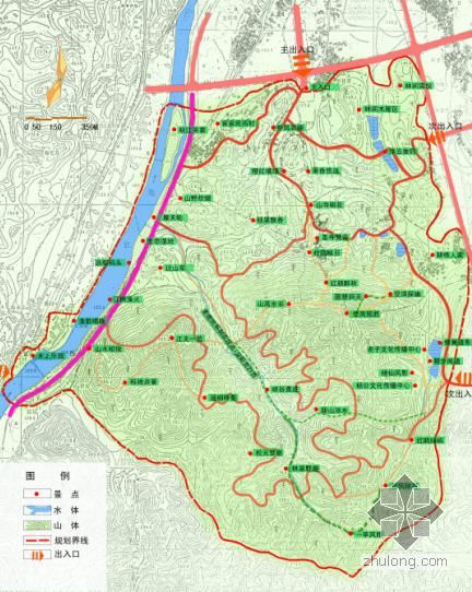 周公山森林公园资料下载-南昌森林公园规划全套文本