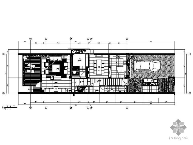 中式别墅施工图模型资料下载-[重庆]联排轻中式别墅施工图（含效果）