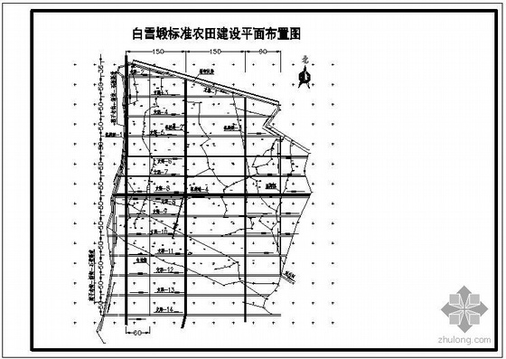 某园田化工程渠道结构图