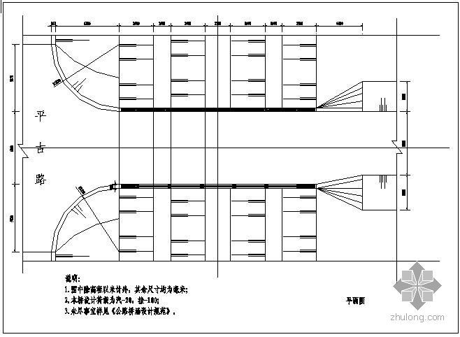 6米拱桥cad施工图资料下载-某拱桥施工图