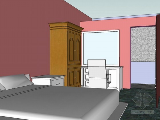 室内家装设计sketchup模型下载-室内家装设计 