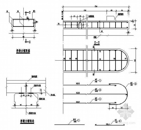 护栏配筋资料下载-2×8m空心板桥桥墩构造配筋节点详图设计
