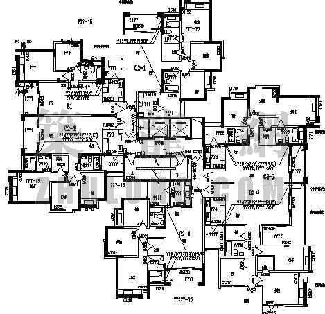 LOFT建筑平面资料下载-某住宅建筑平面方案