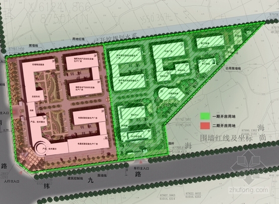 [安徽]现代风格创意产业园规划及单体建筑设计方案文本（含CAD）-现代风格创意产业园规划分析图