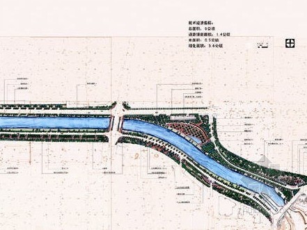 凉水河滨河景观工程资料下载-[北京]某水渠滨河绿化环境工程设计方案