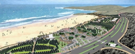 [福建]滨海城市海滨浴场景观规划设计方案-效果图 
