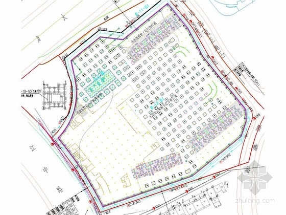 高压旋喷施工图资料下载-[浙江]大型深基坑排桩加高压旋喷土锚支护施工图（专家论证）