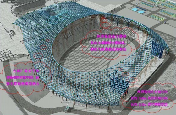监测钢结构方案资料下载-[广东]体育馆钢结构工程卸载位移监测报告