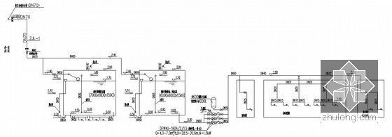 [浙江]商业购物广场给排水设计施工图（地下室、人防）-防护单元A战时给水系统原理图