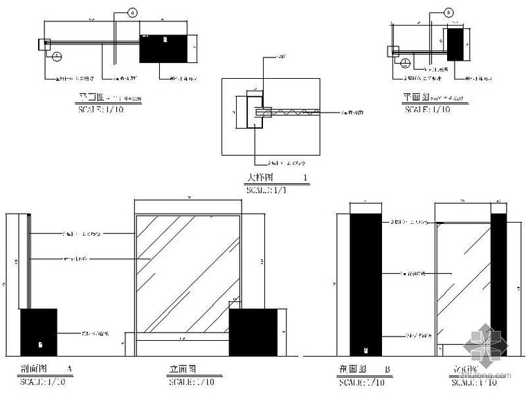 双面高炮广告架施工图资料下载-双面广告看板详图