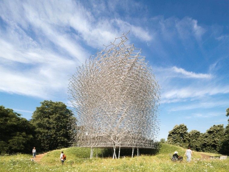 美国植物园及游客展馆资料下载-英国皇家植物园蜂巢装置