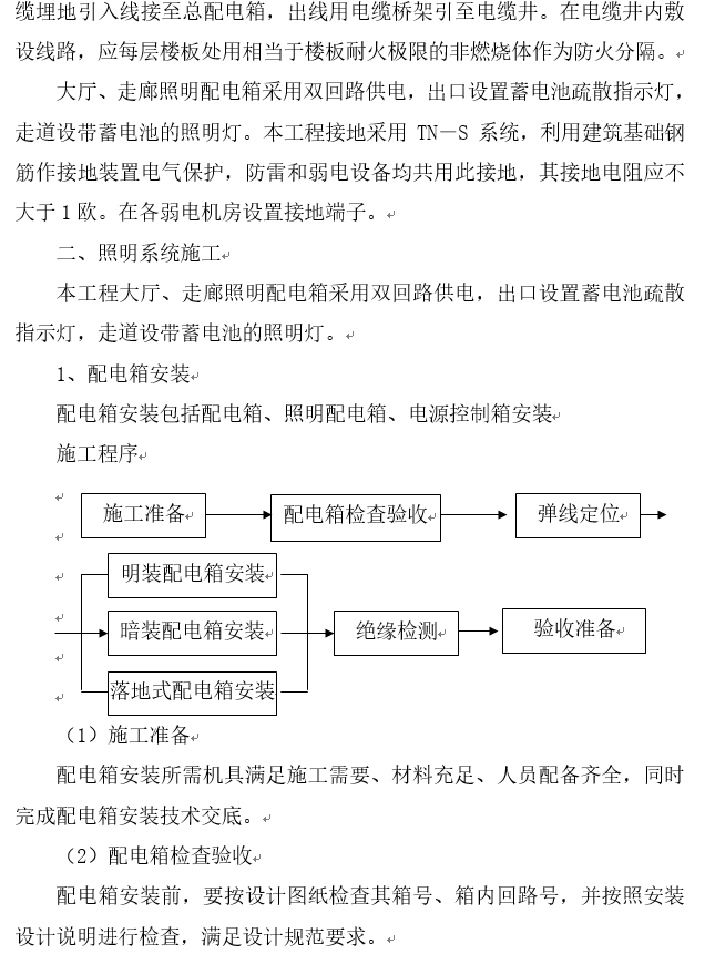 广东某综合楼电气施工组织设计方案-照明工程施工