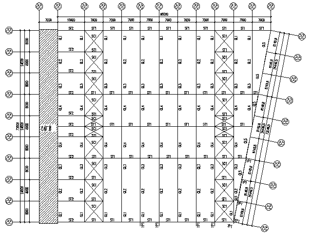 鹏翔岗石有限公司A栋门式钢屋架扩建厂房（CAD，15张）_5