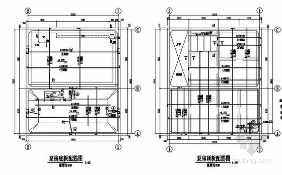 水泵房结构建筑图资料下载-水泵房结构施工图