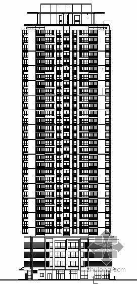 小型商住楼效果图资料下载-[宜昌城区]某高层商住楼建筑施工图（带文本照片及效果图）