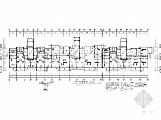 一层异形柱框架资料下载-[山东]6+1层异形柱框架结构住宅楼结构施工图（地下三层）