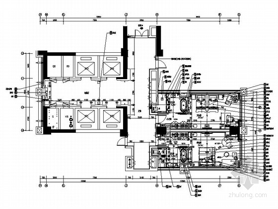 五星级酒店门资料下载-[新疆]首家国际五星级酒店典雅酒店客房及电梯厅装修施工图