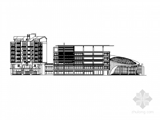 休闲设施施工资料下载-五层休闲会所建筑施工图