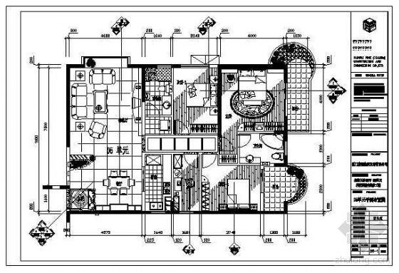 龙泉湾样品房设计方案资料下载-某样品房户型施工图