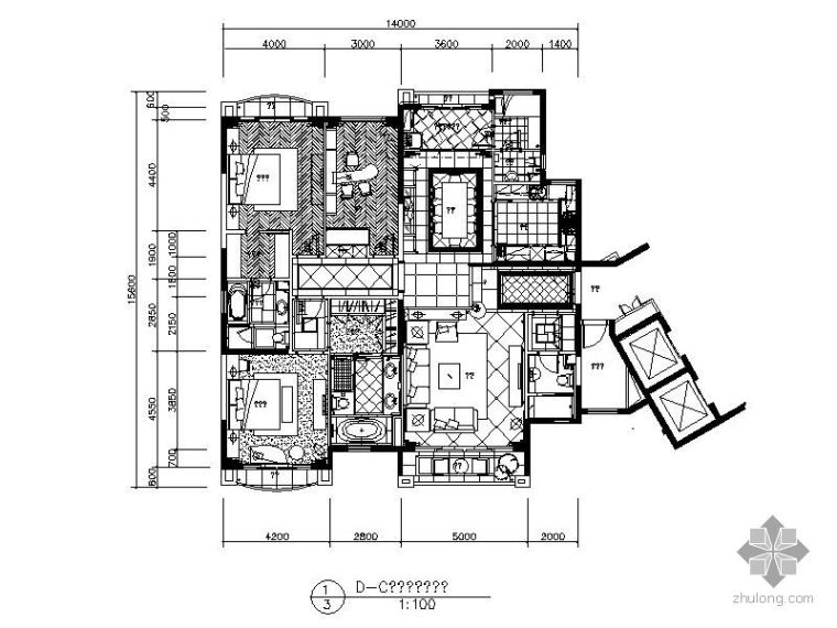 欧式住宅别墅施工图资料下载-双层别墅欧式装修施工图