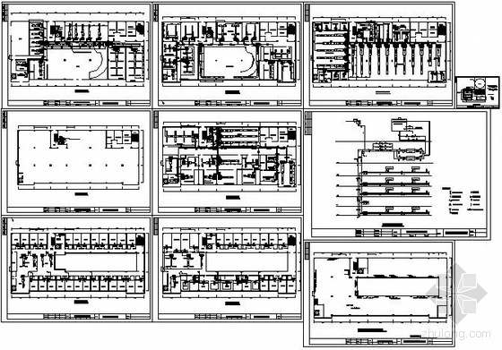 仿古建筑工厂和办公楼资料下载-深圳某工厂办公楼中央空调设计图