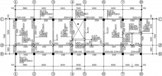 村委会大楼设计资料下载-三层框架村委会综合楼结构施工图(平法表示)