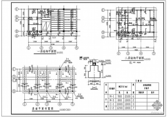 某二层管理用房建筑结构施工图-3