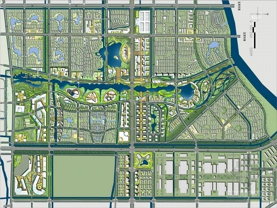新城未来规划资料下载-[昆山]“绿脉水都”江南新城景观规划方案