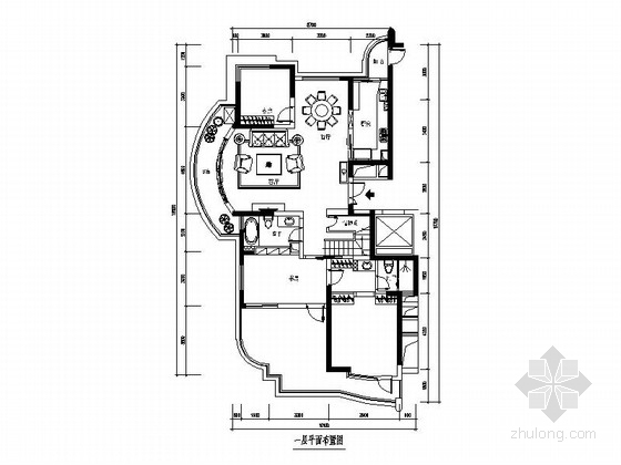 卧室欧式装修效果图资料下载-经典优雅两层别墅欧式风格室内装修图（含效果图）