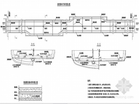 排水通用节点大样图资料下载-单洞双向式隧道洞内防排水设计通用图