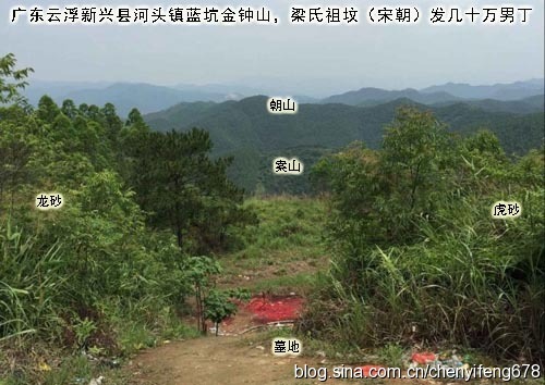 经典风水案例资料下载-陈益峰：墓地风水经典之广东梁姓祖坟