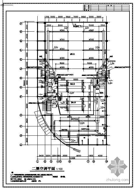 小型中央空调施工图资料下载-会堂中央空调施工图纸